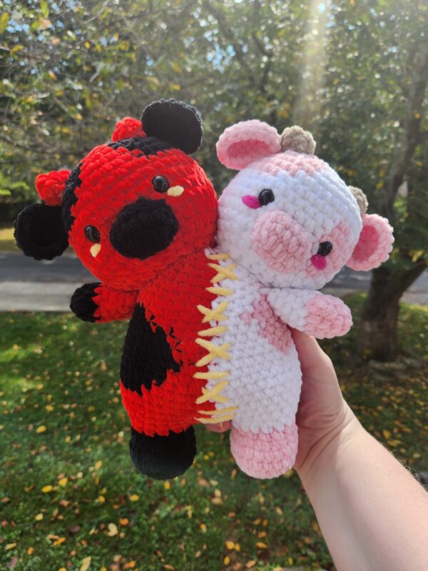 Two Headed Angel/Devil Cow