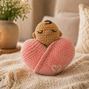 Mommy's Heart Plushie (tan baby)